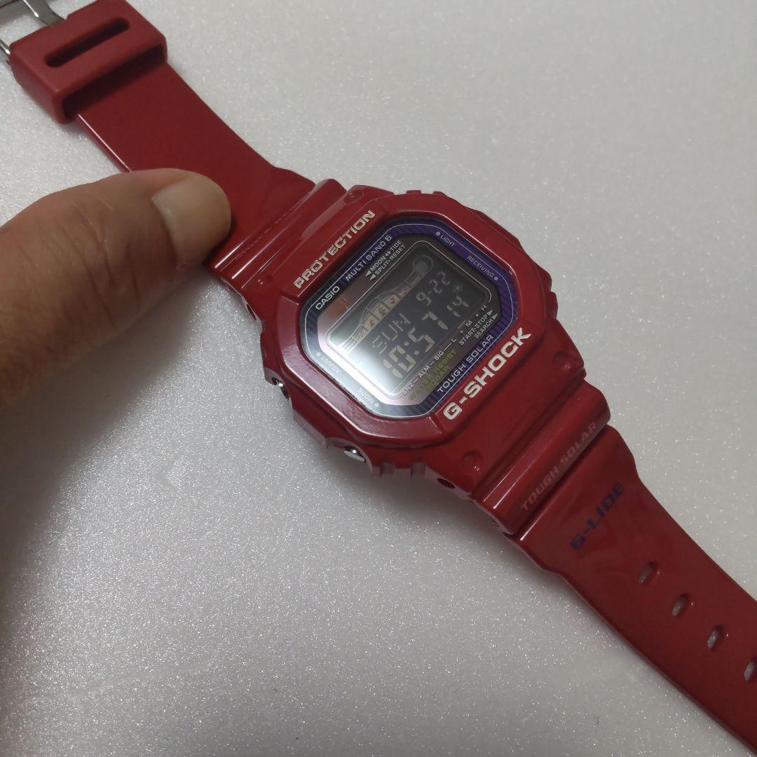 【人気の赤スピード】 Gショック電波+タフソーラー　G-ライドGWX-5600C