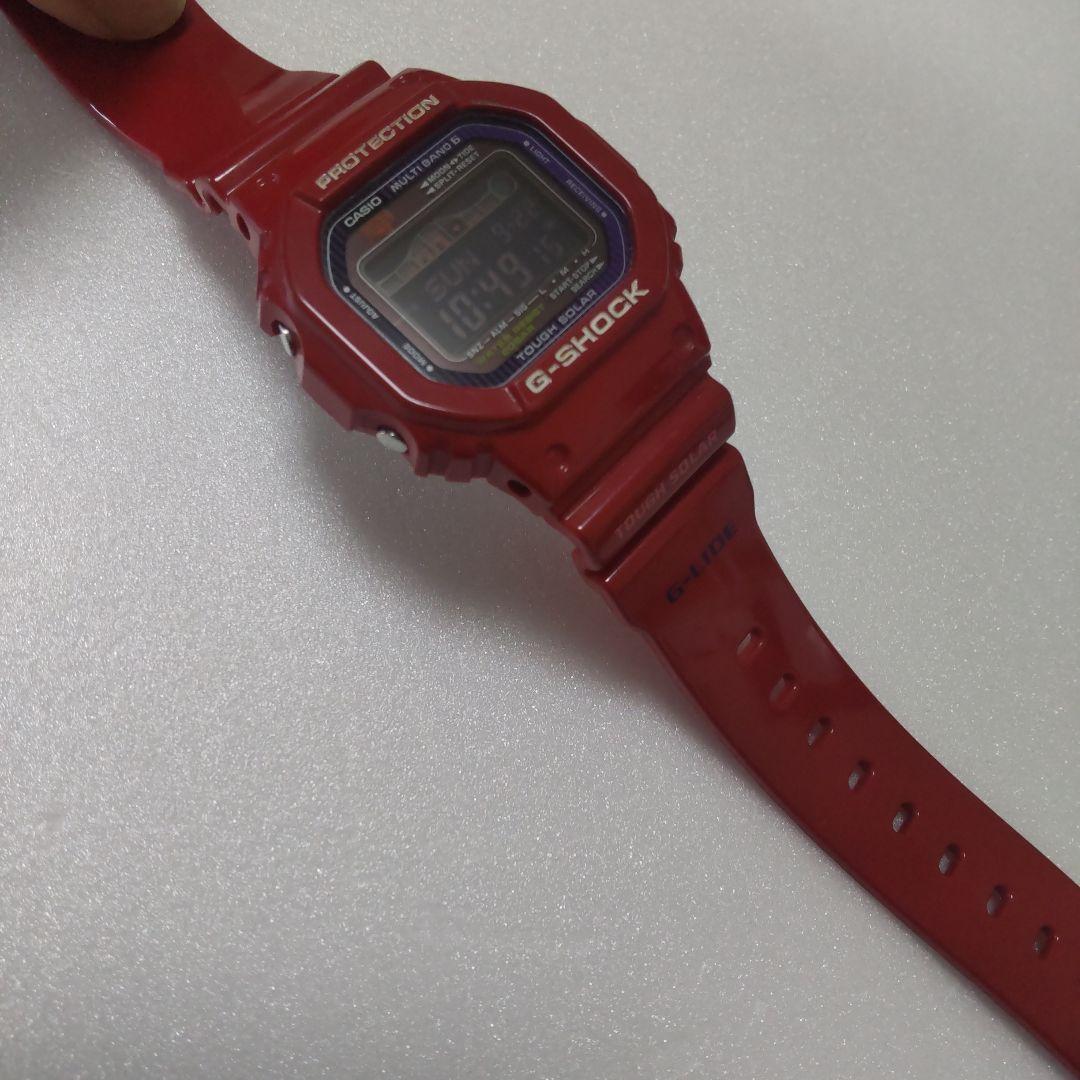 【人気の赤スピード】 Gショック電波+タフソーラー　G-ライドGWX-5600C