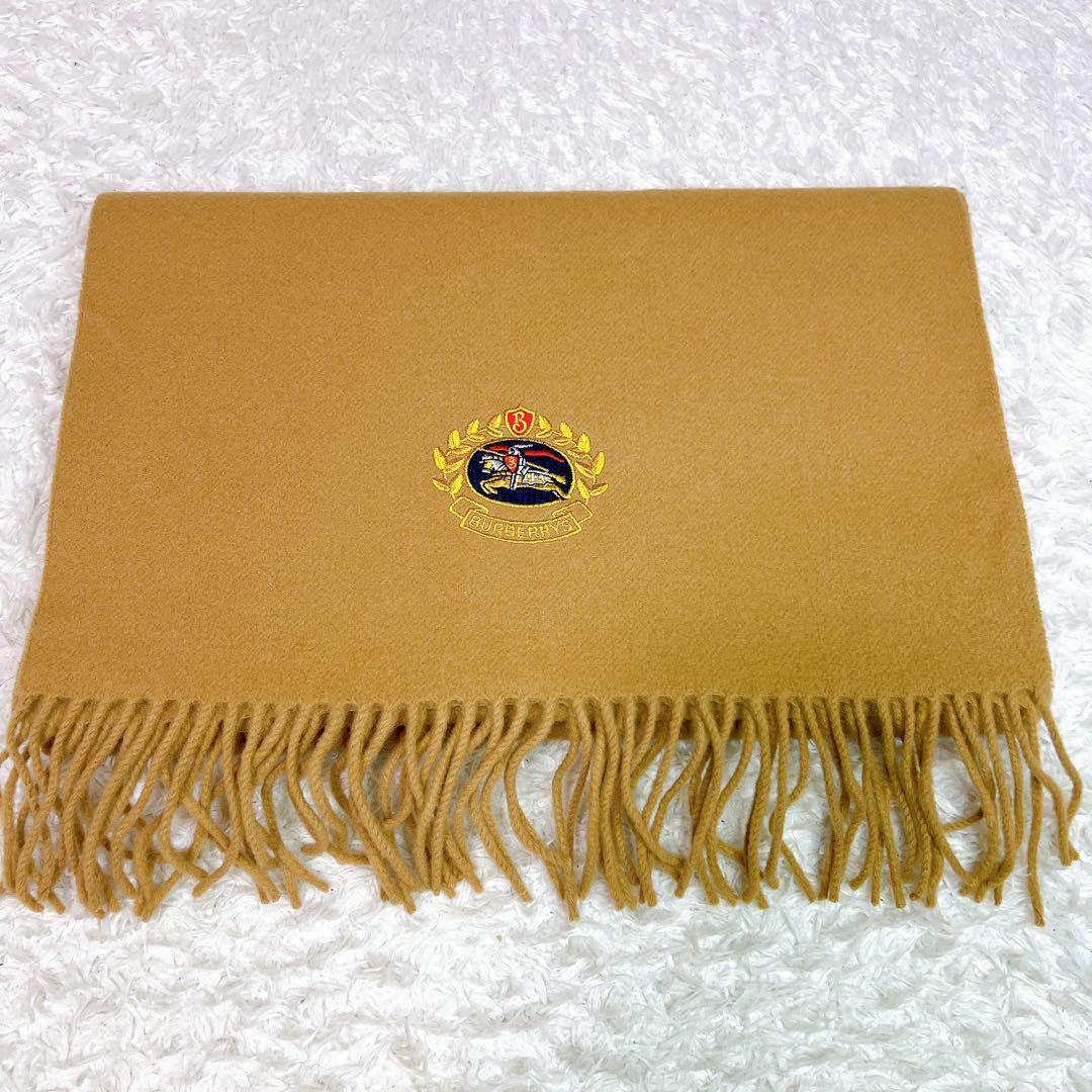 未使用級✨極美品✨Burberrys  大判 マフラー  ストール  ラムウール