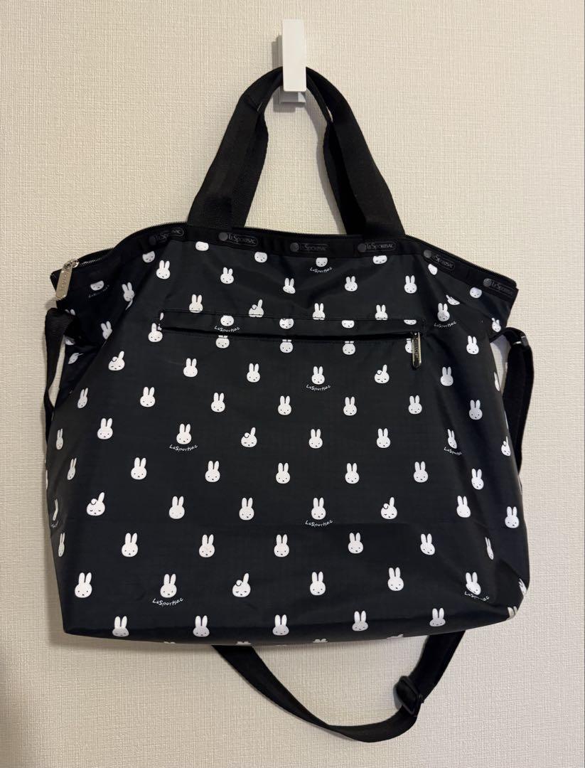 LE SPORTSAC バック トートバッグ ミッフィー ブラック【KB21】 LeSportsac トートバッグ マザーズバック ミッフィー - メルカリ