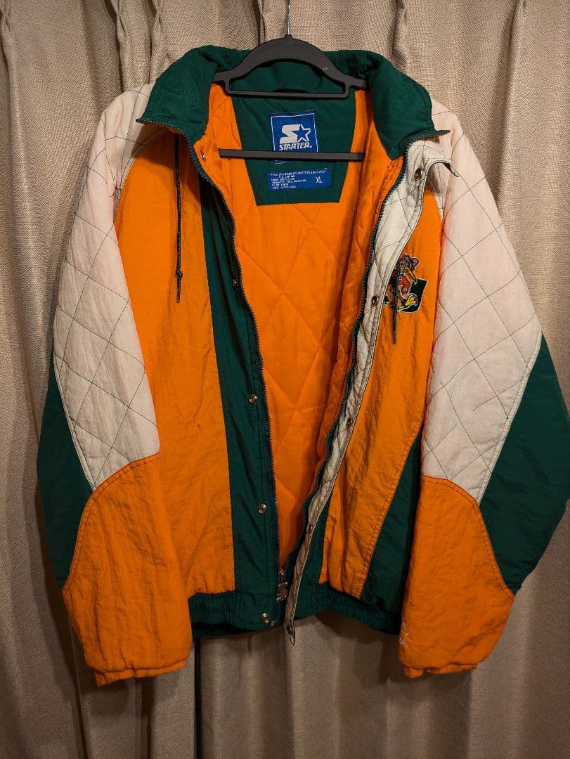 【値下げ・超貴重】スターター　90s　マイアミハリケーンズ　ナイロンジャケット