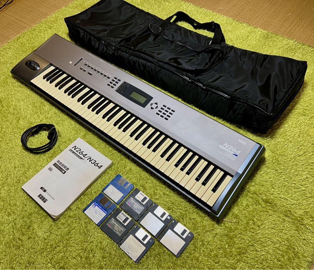 KORG シンセサイザーキーボード N264 /ソフトケース,取説