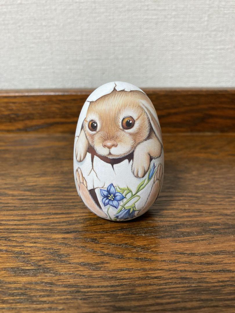 ロシア雑貨イースターエッグ 『殻の中のウサギ』卵マトリョーシカBunnyリダ工房