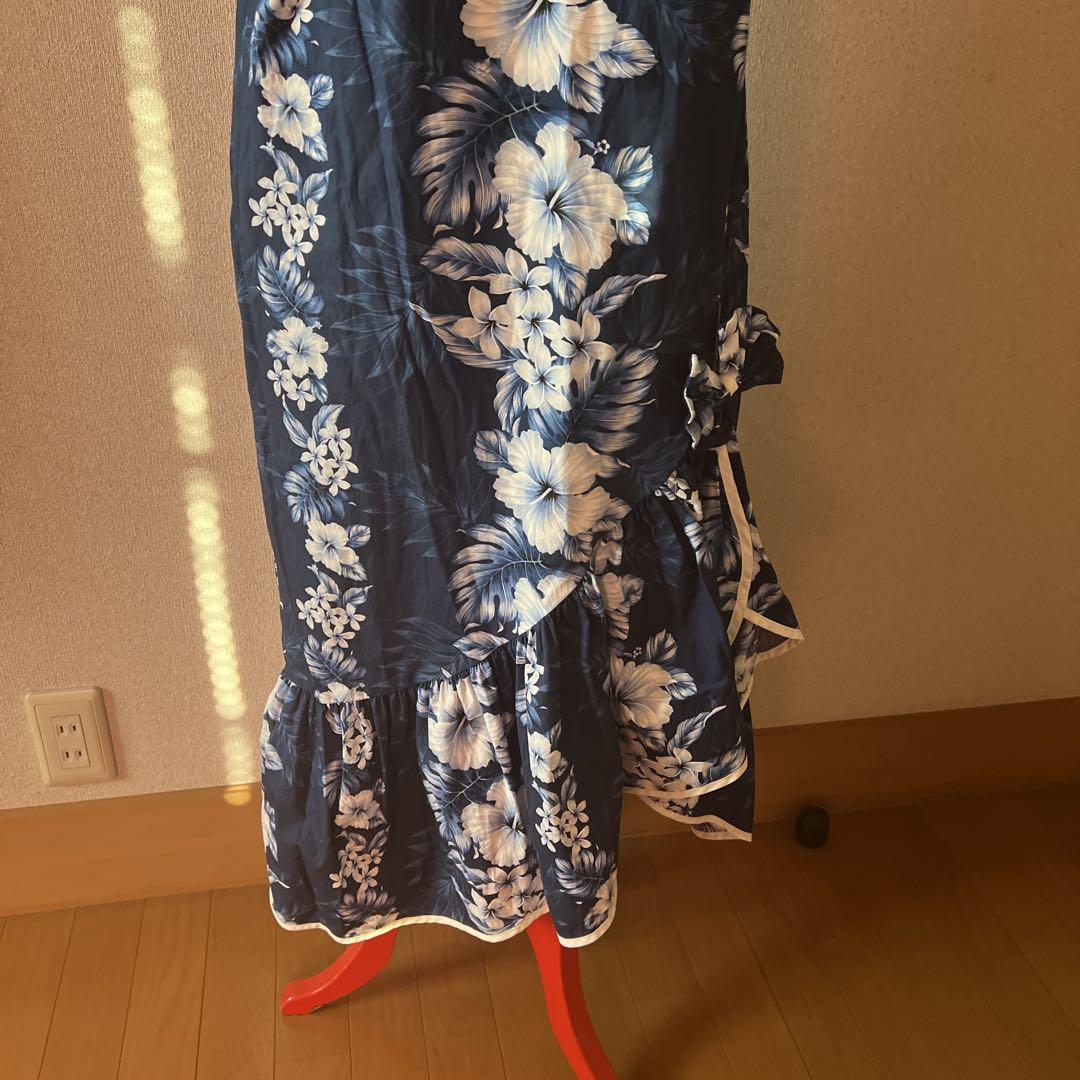 美品✨TWO PALMS ハワイムームー フラダンス ハイビスカス M