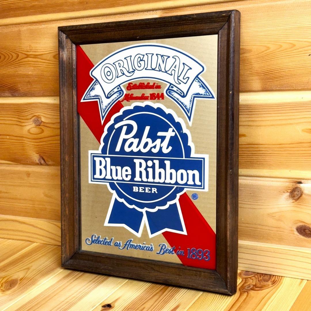 t*i様 ANDEKER パブミラー Pabst パブスト 鏡 ミラー ビンテー Pabst Blue Ribbon パブストブルーリボン ミラー 鏡 ビンテージ