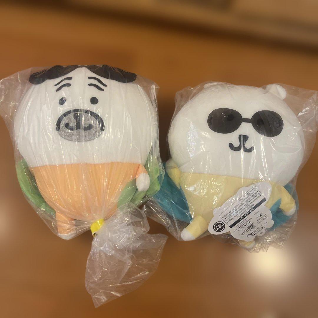 【新品タグ付】ナガノキャラクターズ　サーフィンぬいぐるみ くま パグ ２種セット ナガノキャラクターズ サーフィンぬいぐるみ くま パグ｜Yahoo