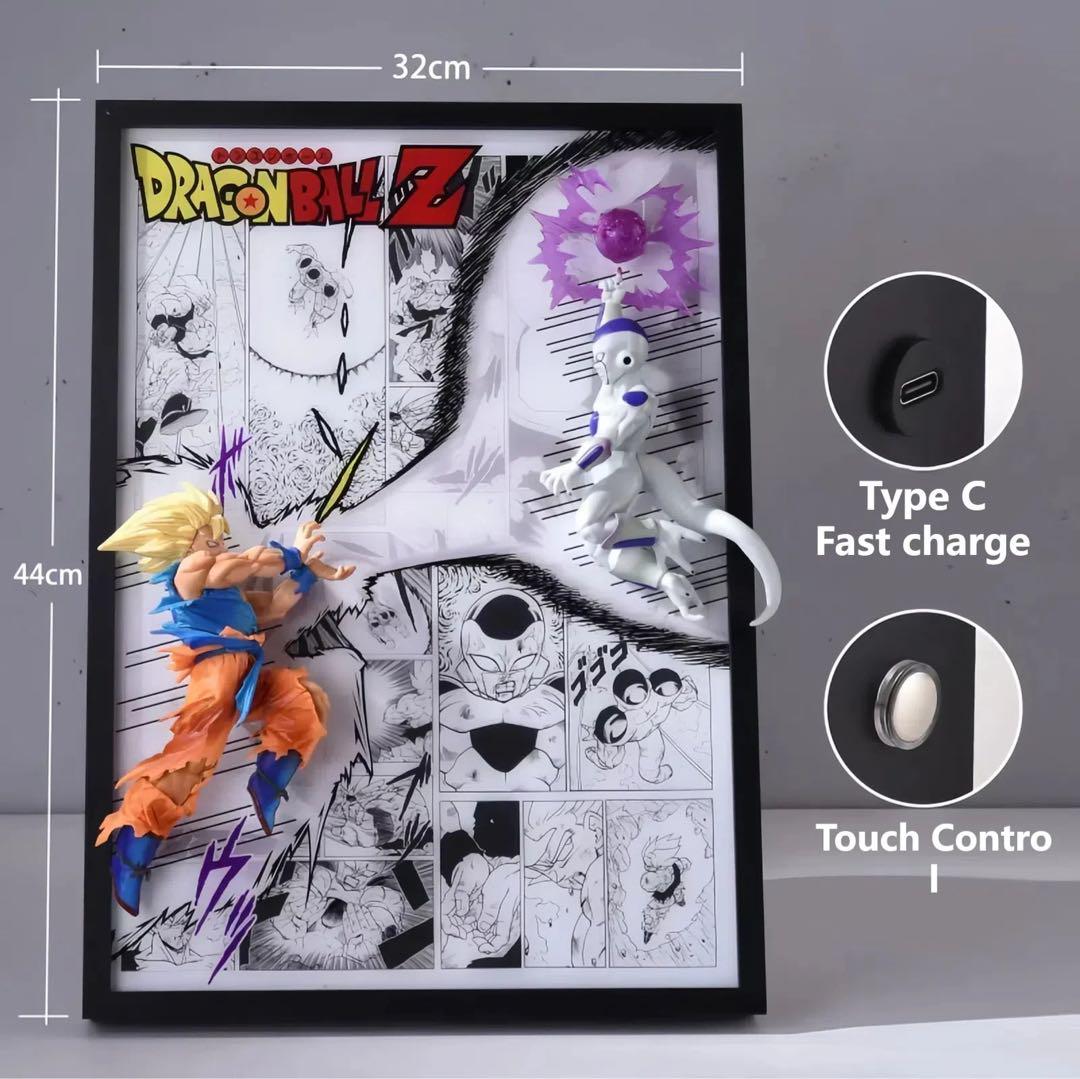 ドラゴンボールZ 孫悟空 フリーザ フィギュア　led 鳥山明