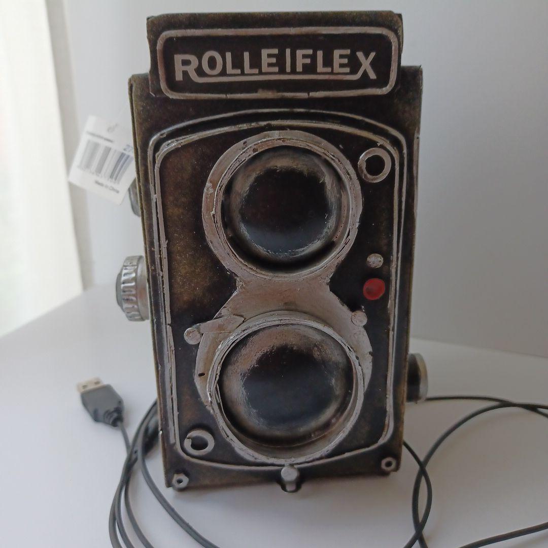 ブリキ　Rolleiflex　スピーカー　アンティーク　レトロ　二眼レフ　USB ブリキ Rolleiflex スピーカー アンティーク レトロ 二眼レフ