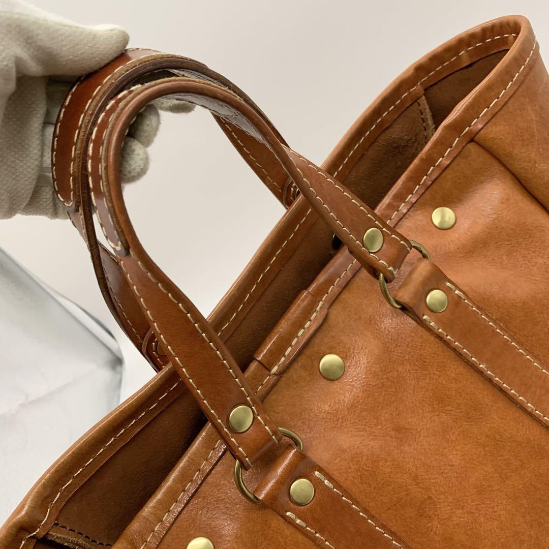 美品 ✨ HERZ トートバック レザー キャメル 大容量