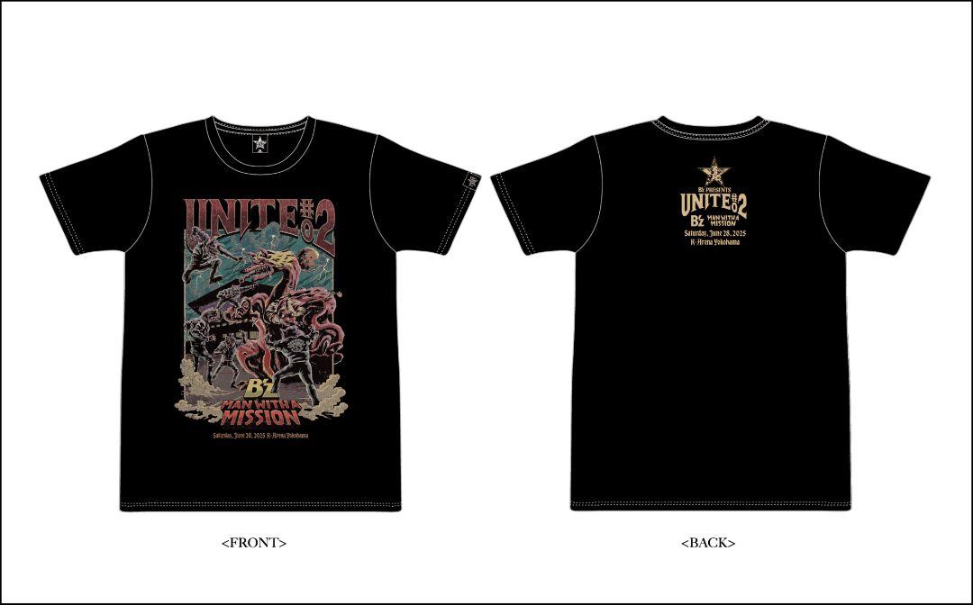 B'z MAN WITH A MISSION UNITE02 コラボTシャツ
