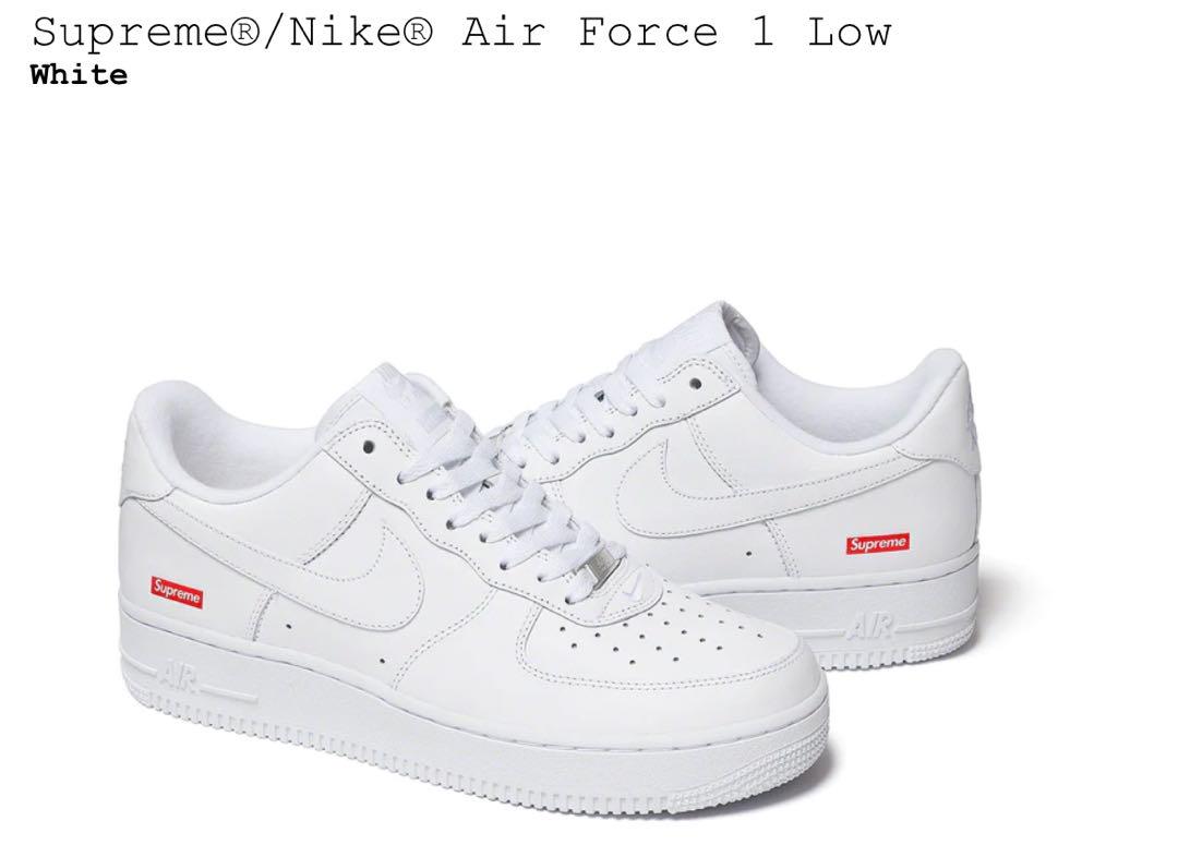 NIKE supreme AIR FORCE 1 LOW SP White 29