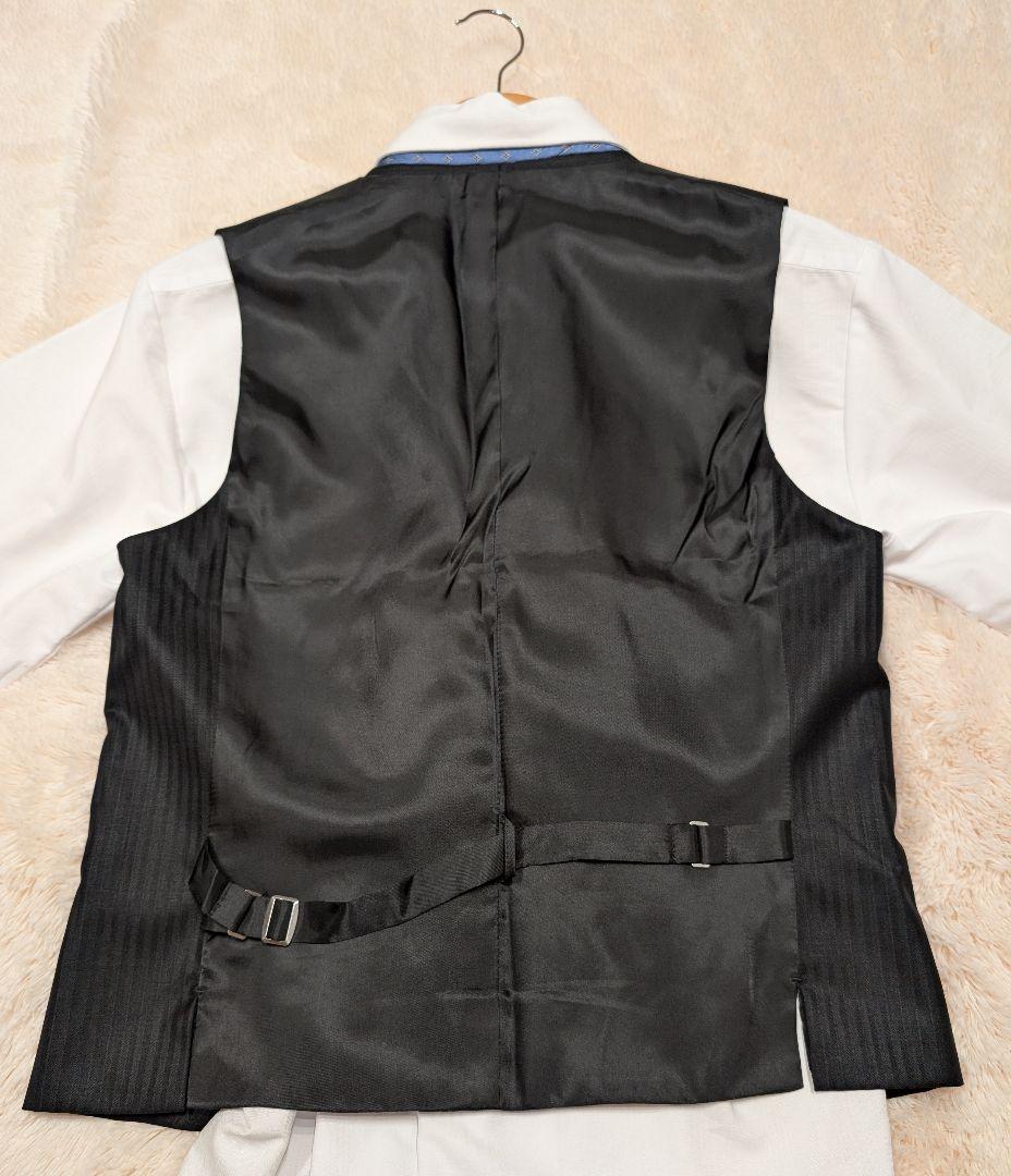 ☆美品☆タケオキクチ スリーピース サイズ3（Lサイズ相当）黒色 ストライプ