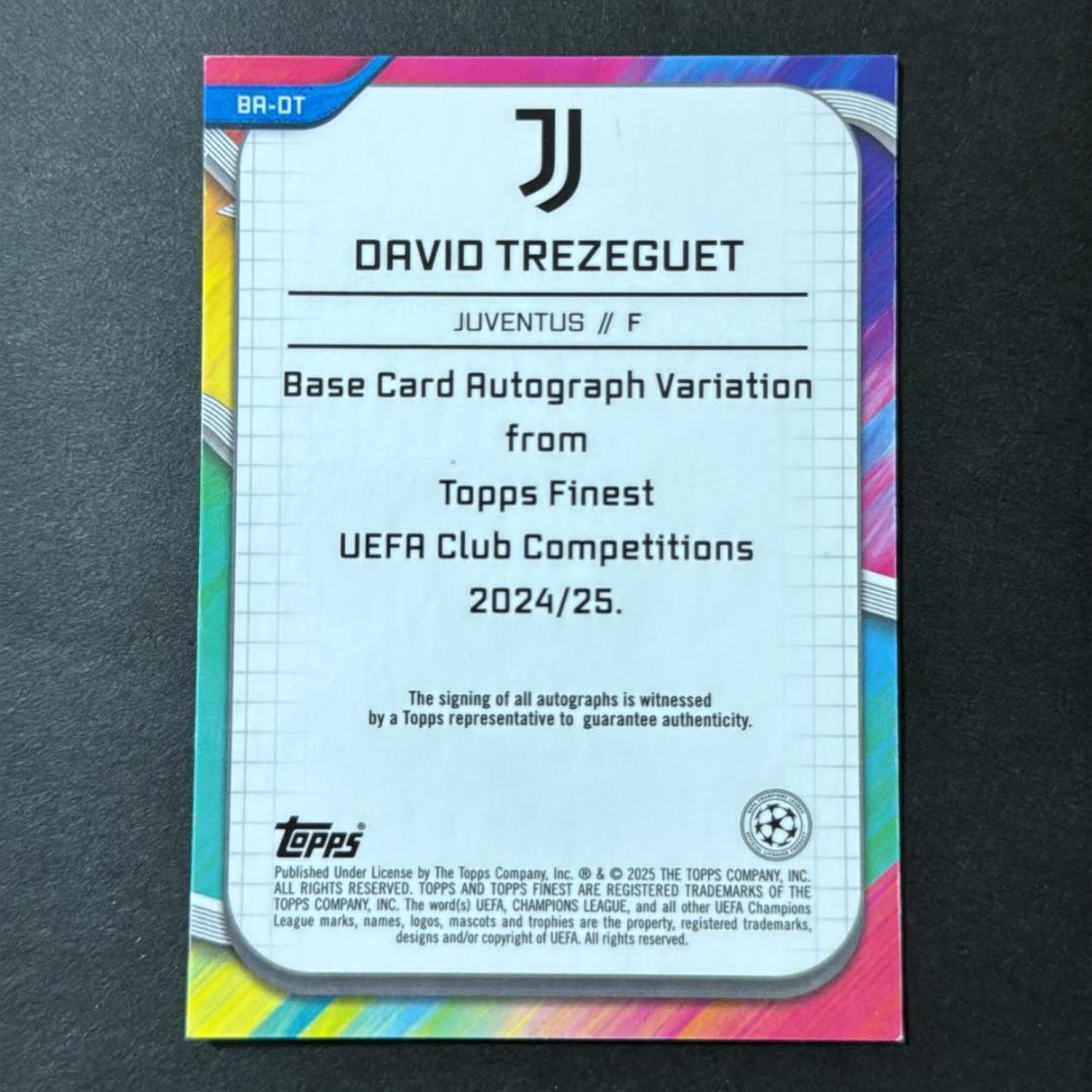22-23 PANINI TREZEGUET トレゼゲ 直筆サイン 299シリ Trezeguet トレゼゲ Immaculate /99 Auto サイン - メルカリ