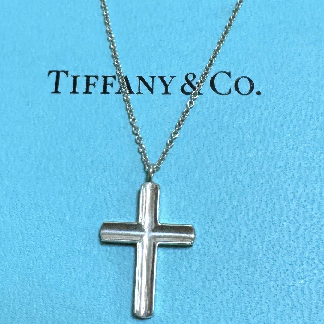 TIFFANY&Co. ティファニー コンケーブクロス ネックレス シルバー