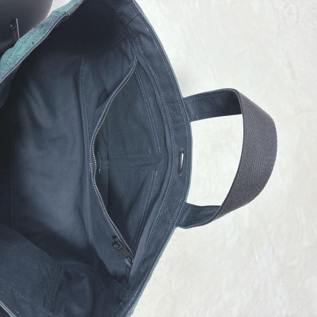 【美品】PORTER ポーター　ハンドバッグ　チェック柄 緑　廃盤品