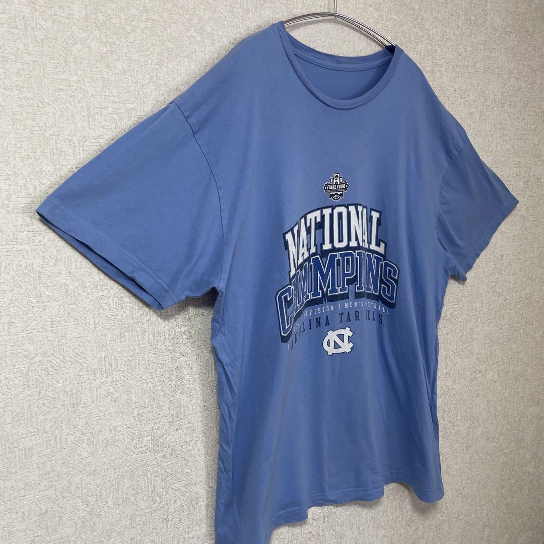 NCAA ノースカロラナイナ ターヒルズ バスケ Tシャツ 水色