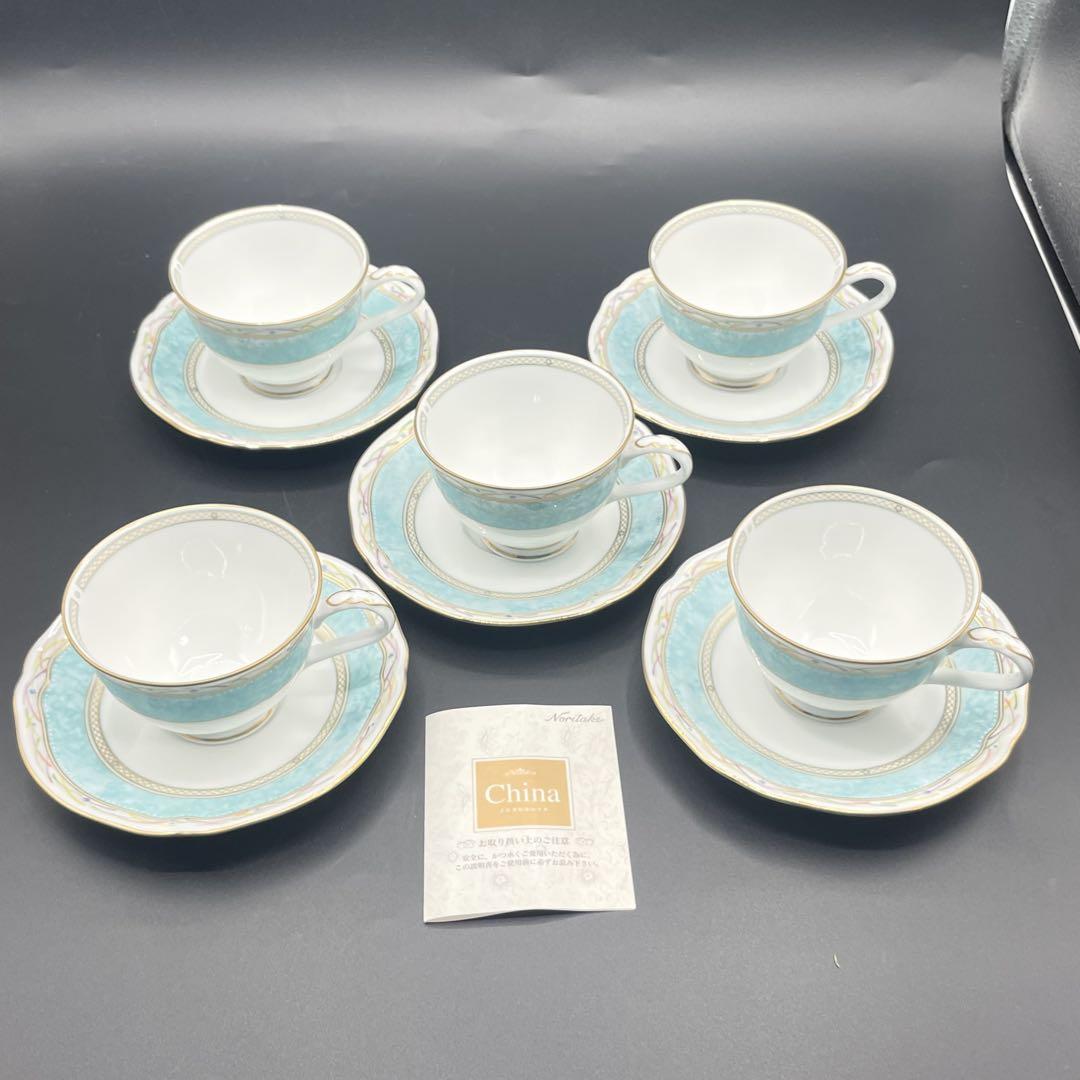 ●未使用 Noritake China ノリタケチャイナ カップ&ソーサー ５客
