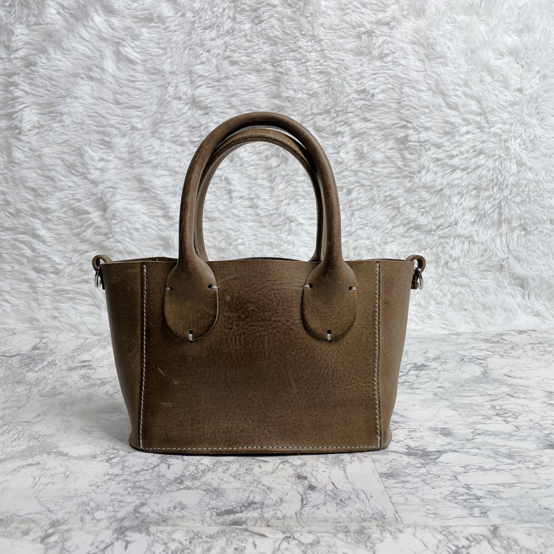 美品✨MUUN ショルダーバッグ 2way レザー インナーバッグ