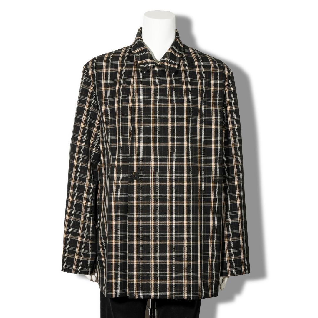 HOT正規品 新品 BALENCIAGA オーバーサイズ チェック ジャケット BtAql-m61159535631 最安値即納