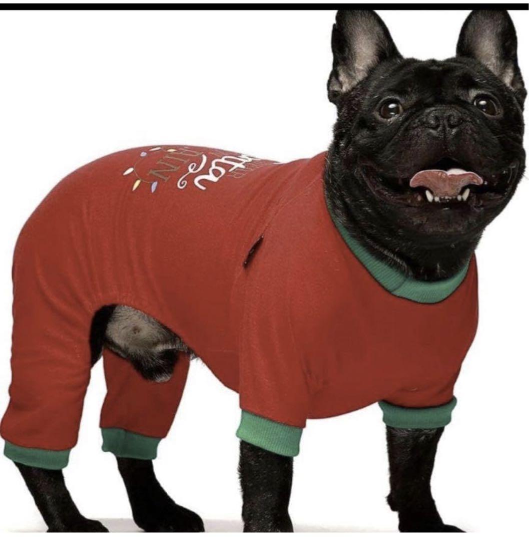 犬服通気性 着脱やすい 部屋着 クリスマス サイズ:XXL 2枚組　100%綿