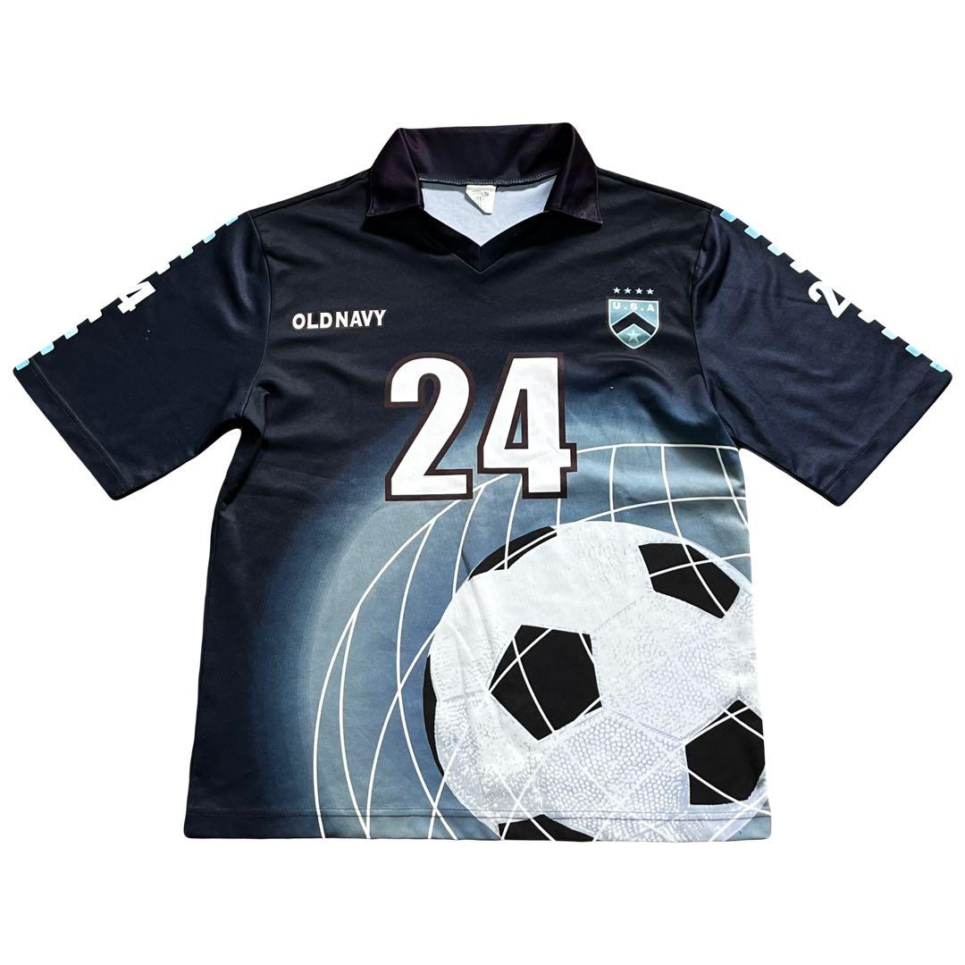 90s y2k 海外企画 OLD navy 激レア デザイン サッカー TEE