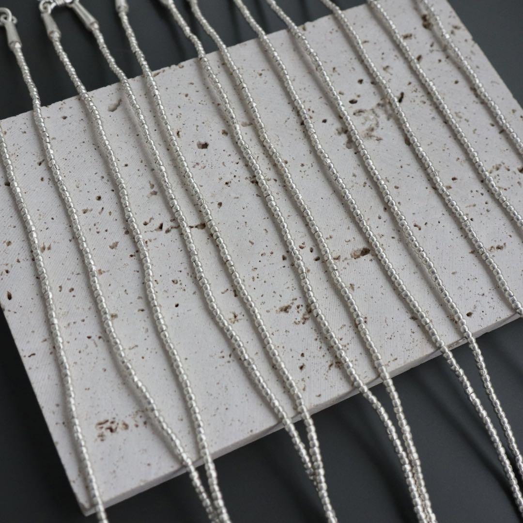 アクセサリー [m-NL202] Karen Silver Necklace 55cm