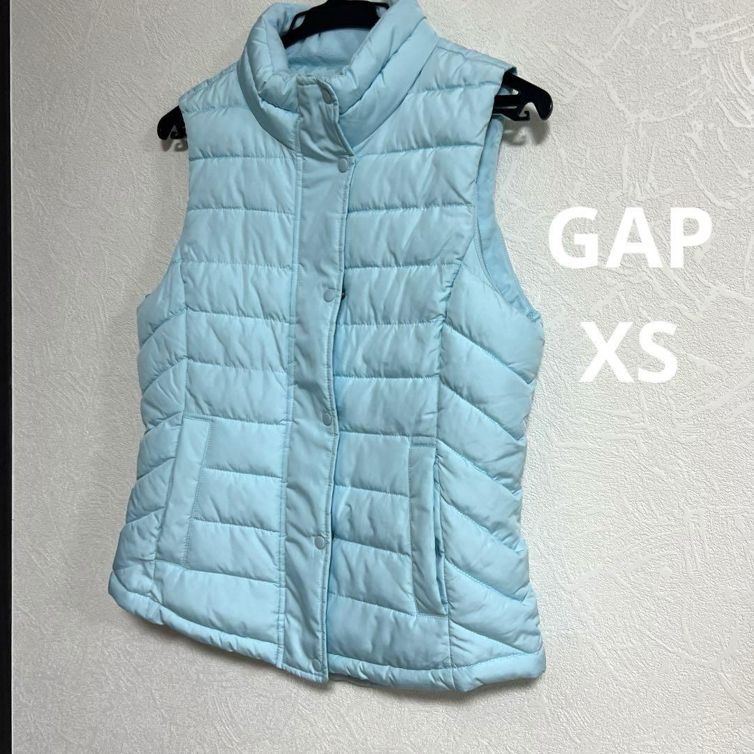 GAP ギャップ 中綿ベスト 水色 レディースXS
