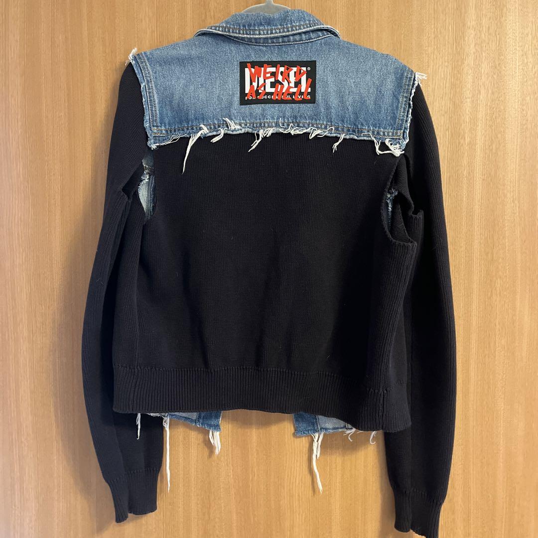 diesel 切替デニムニットジャケット xs - メルカリ