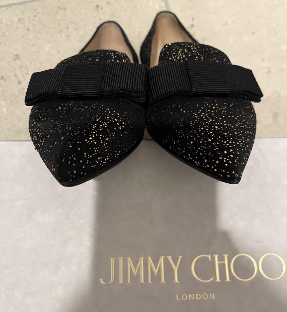 JIMMY CHOO ジミーチュウ　GALA ブラック/ゴールド35