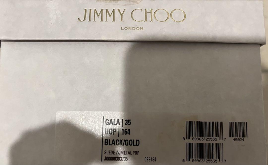 JIMMY CHOO ジミーチュウ　GALA ブラック/ゴールド35