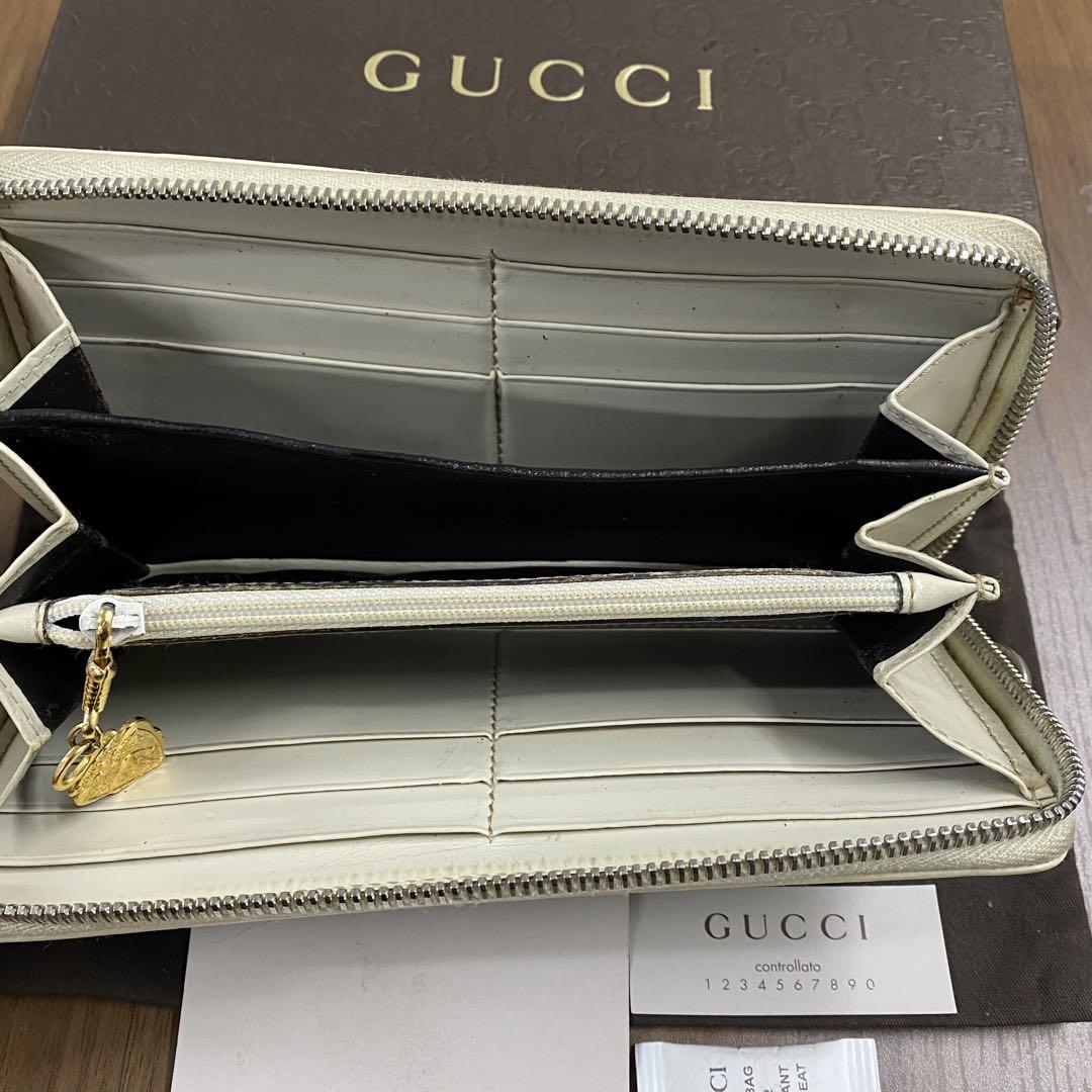新品同様‼️グッチ　GUCCI 財布　長財布 GGキャンバス ラウンドファスナー