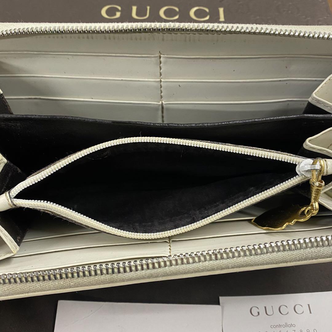 新品同様‼️グッチ　GUCCI 財布　長財布 GGキャンバス ラウンドファスナー