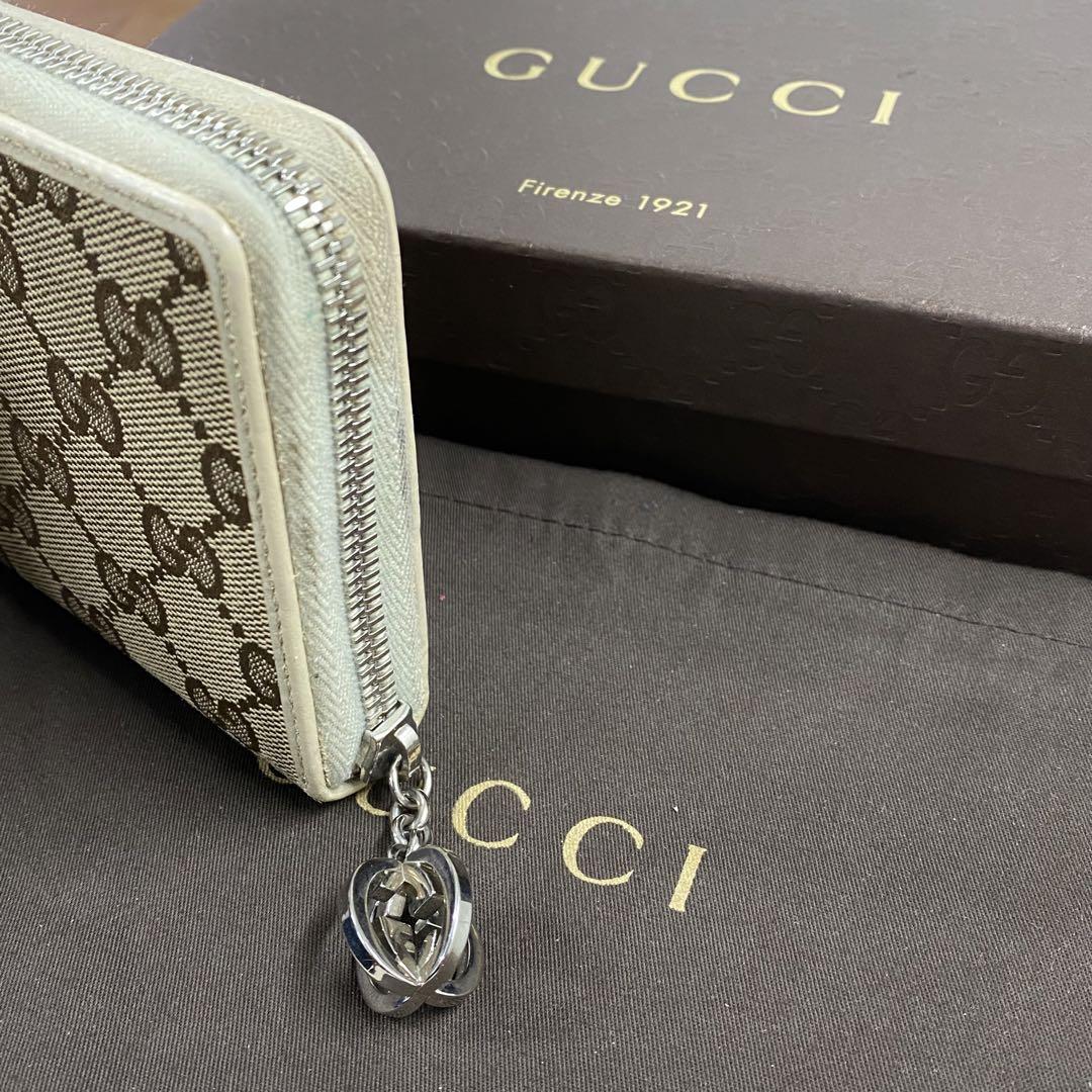 新品同様‼️グッチ　GUCCI 財布　長財布 GGキャンバス ラウンドファスナー