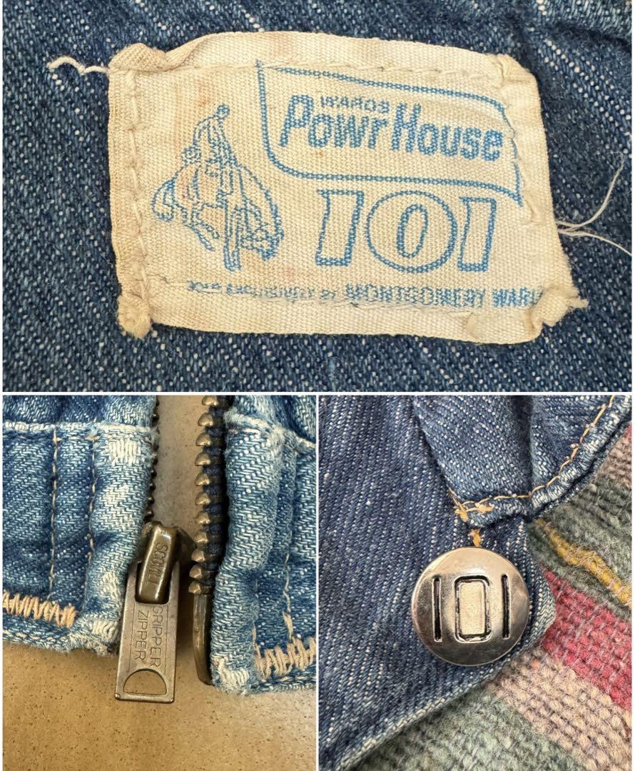 Powr House パワーハウス 60s USA製 101 デニムジャケット Powr House パワーハウス 60s USA製 101 デニムジャケット