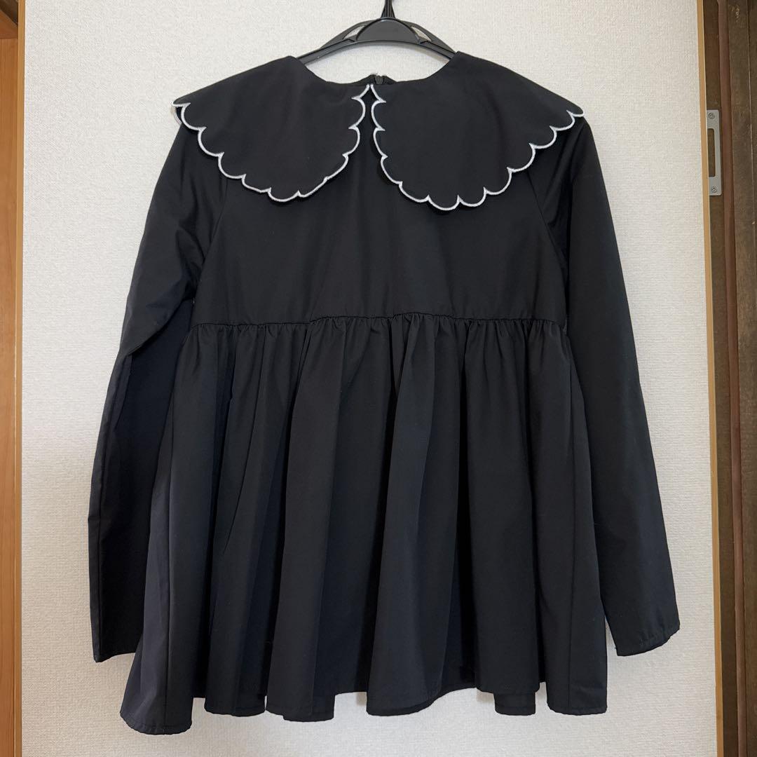 Fitmore バイカラースカラップブラウス