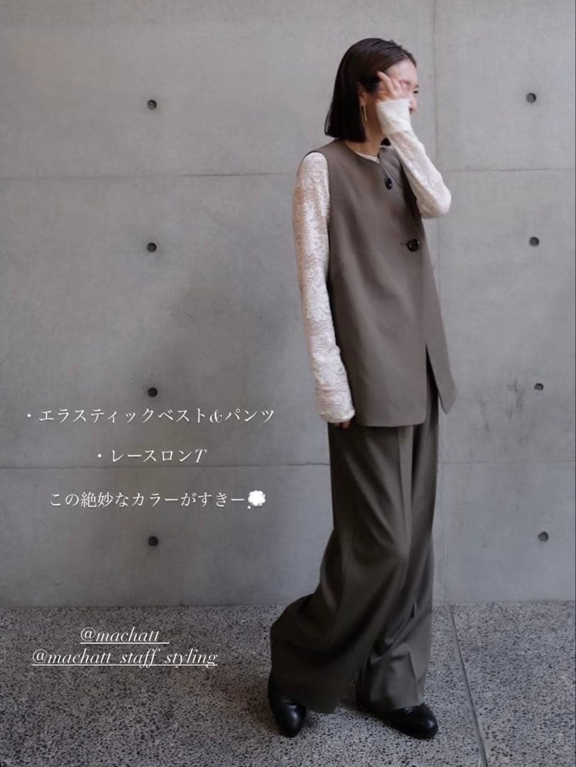 MACHATT レースロンT machatt SIZE machatt