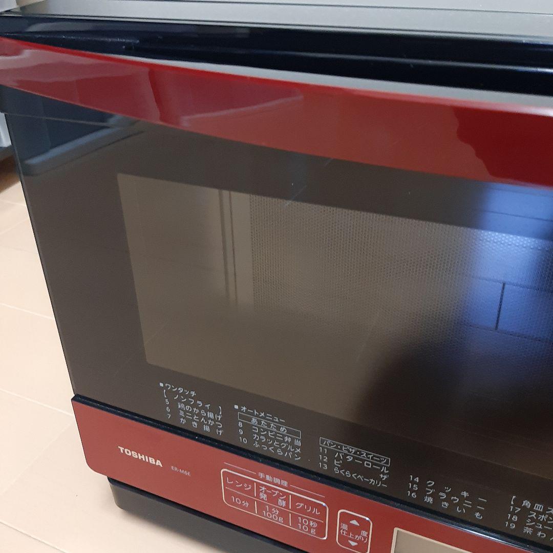 TOSHIBA オーブンレンジ 赤　ER-M6E