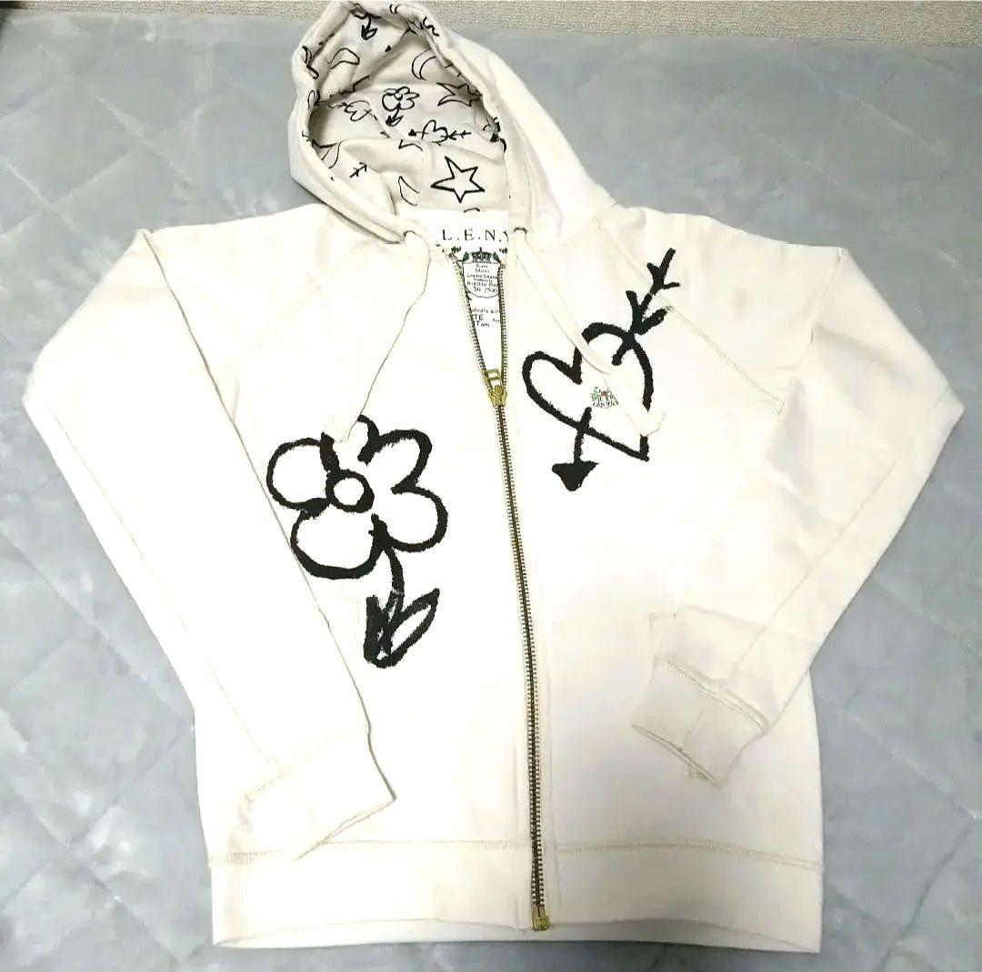 ケイト・モス フード付きイラストプリントスウェット