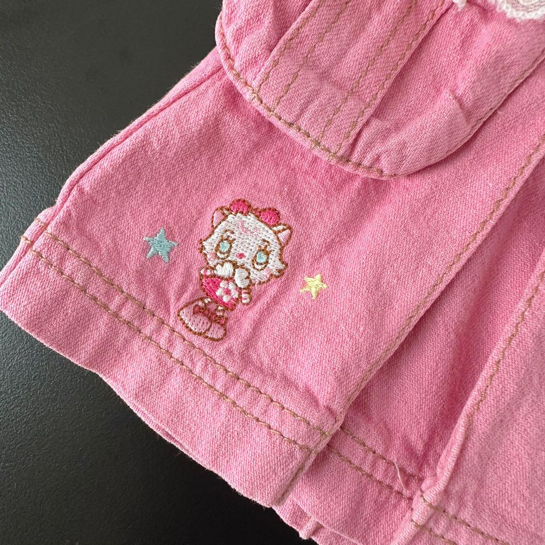 希少☆メゾピアノ スカート 90 刺繍入り ミミポポ エマ ベリエ