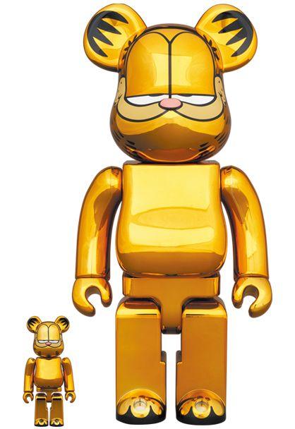 新品　ベアブリック　GARFIELD GOLD CHROME Ver　ガルフィー