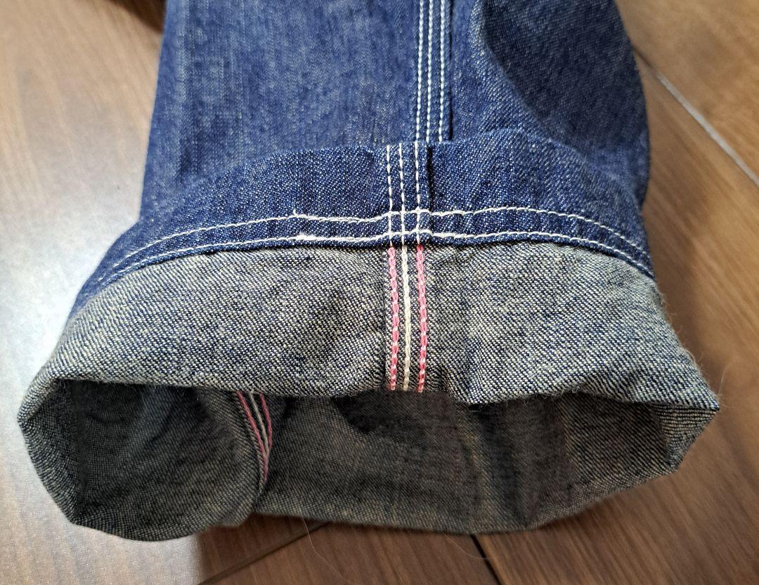 桃太郎ジーンズ　ダブルヒップクロップドワークパンツ　W32