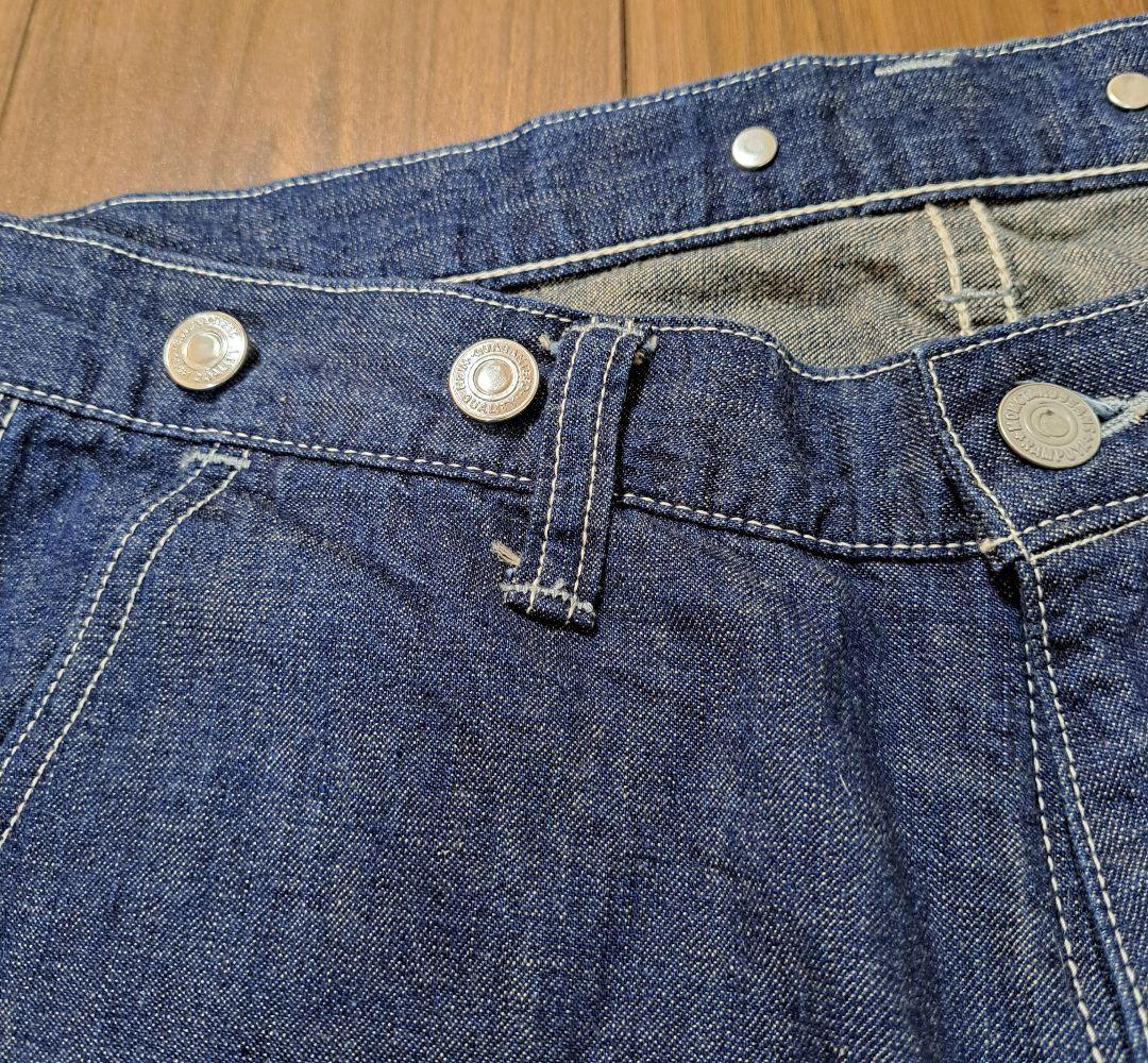 桃太郎ジーンズ　ダブルヒップクロップドワークパンツ　W32