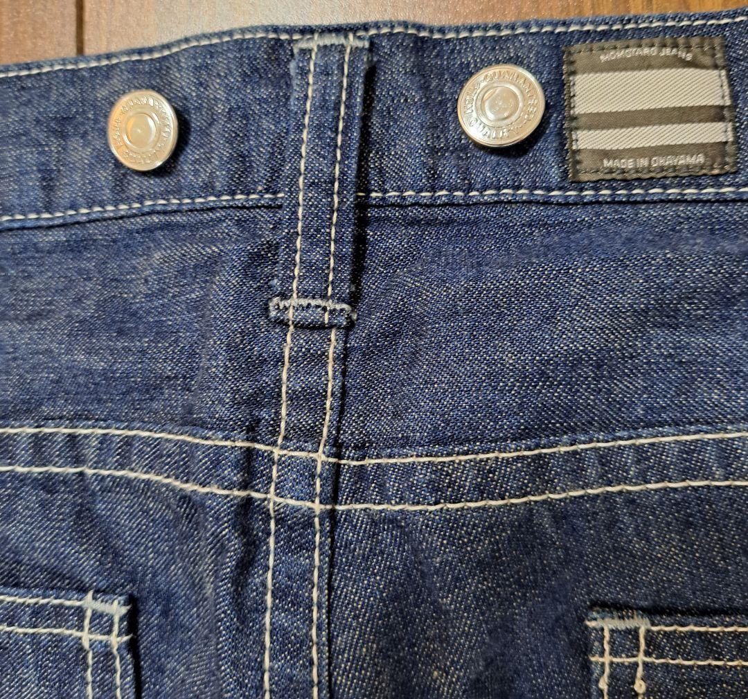 桃太郎ジーンズ　ダブルヒップクロップドワークパンツ　W32