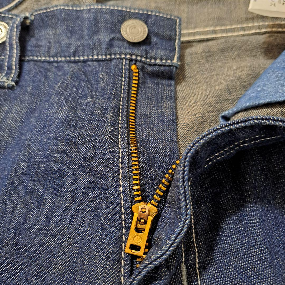 桃太郎ジーンズ　ダブルヒップクロップドワークパンツ　W32