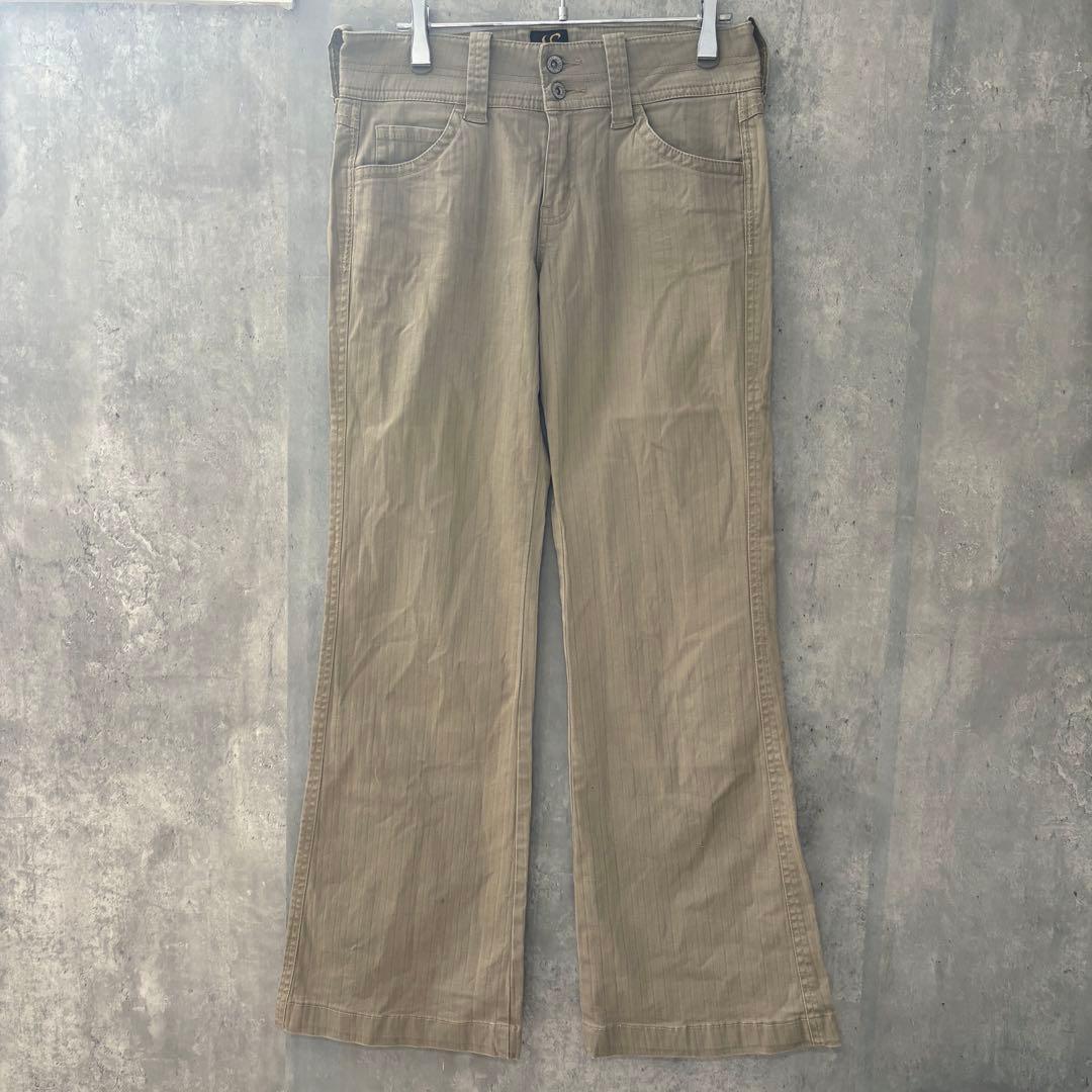 ✨美品✨ SOMETHING 【S】 カジュアル フレアパンツ シンプル 綿