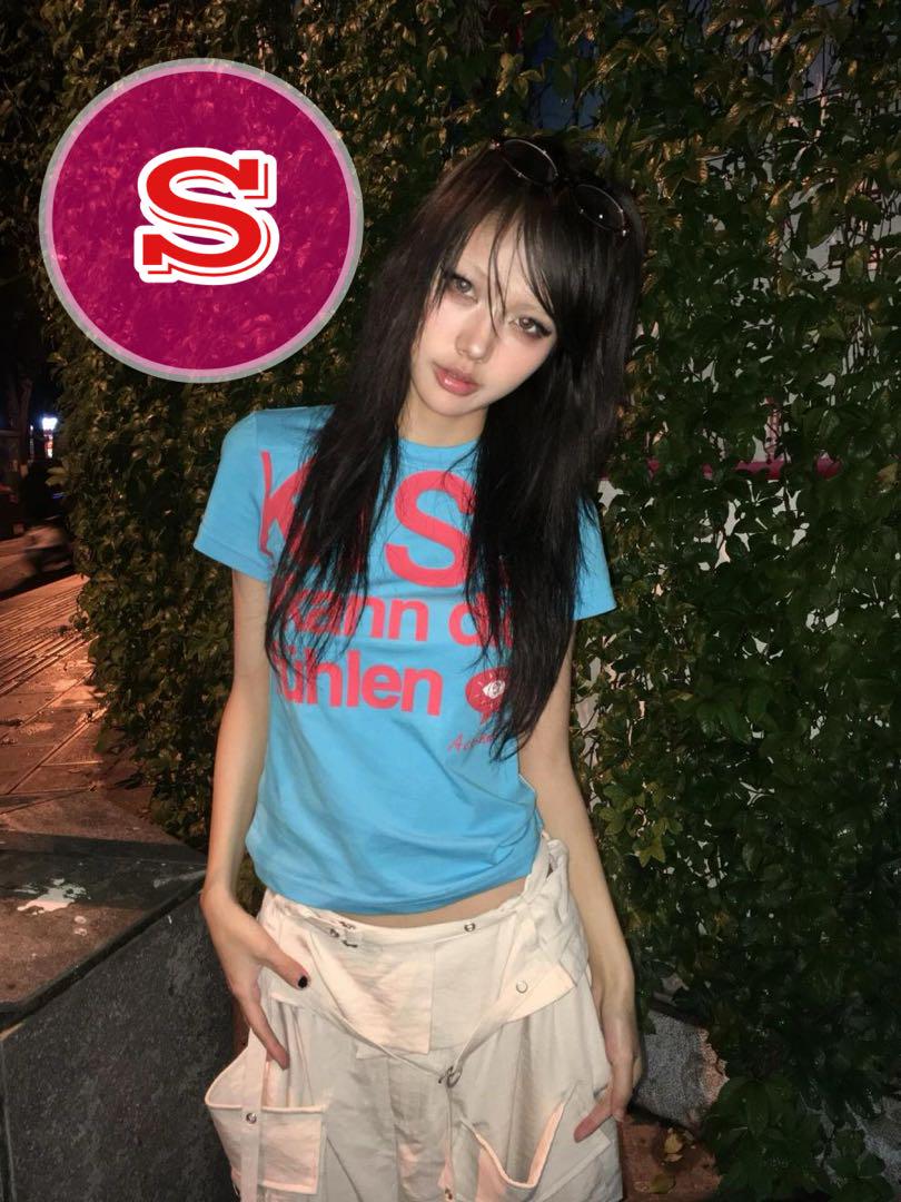 ♪︎00s coquette ピチロンT スタッズ 姫ギャル 平成ギャル
