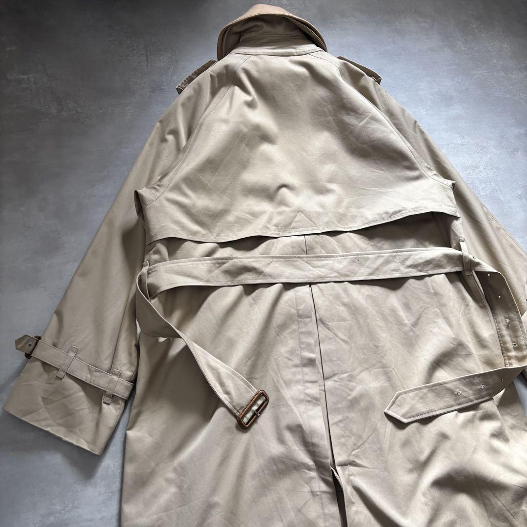 極上　80s Burberry バーバリー　トレンチコート　ベージュ　3点完品