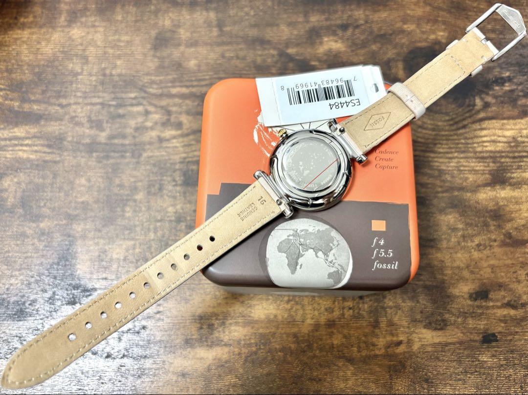 【未使用】FOSSIL ライトベージュ ストーンベゼルウォッチ 【未使用】FOSSIL ライトベージュ ストーンベゼルウォッチ