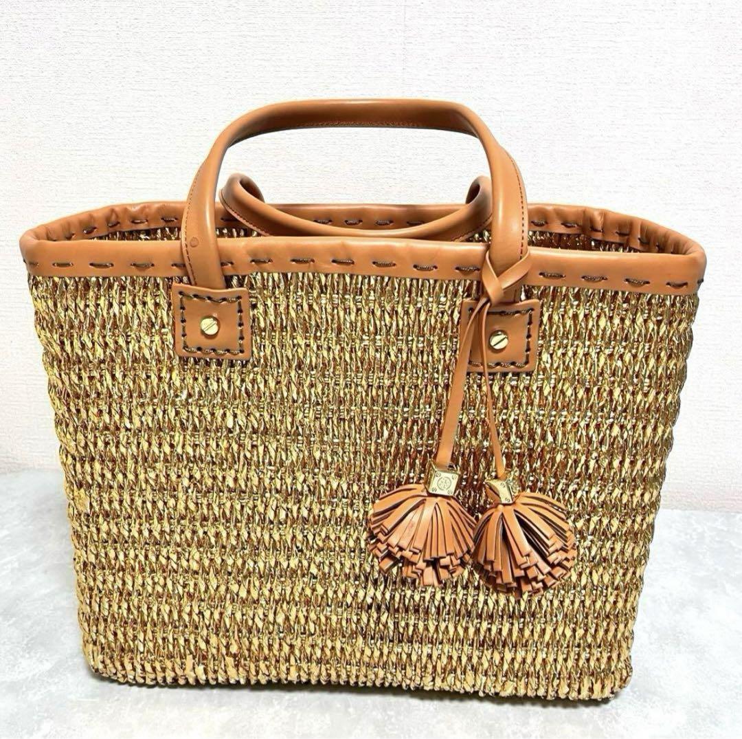 激レア✨新品・未使用❤️TORY BURCH☆トリーバーチ☆ゴールド☆かご☆トート