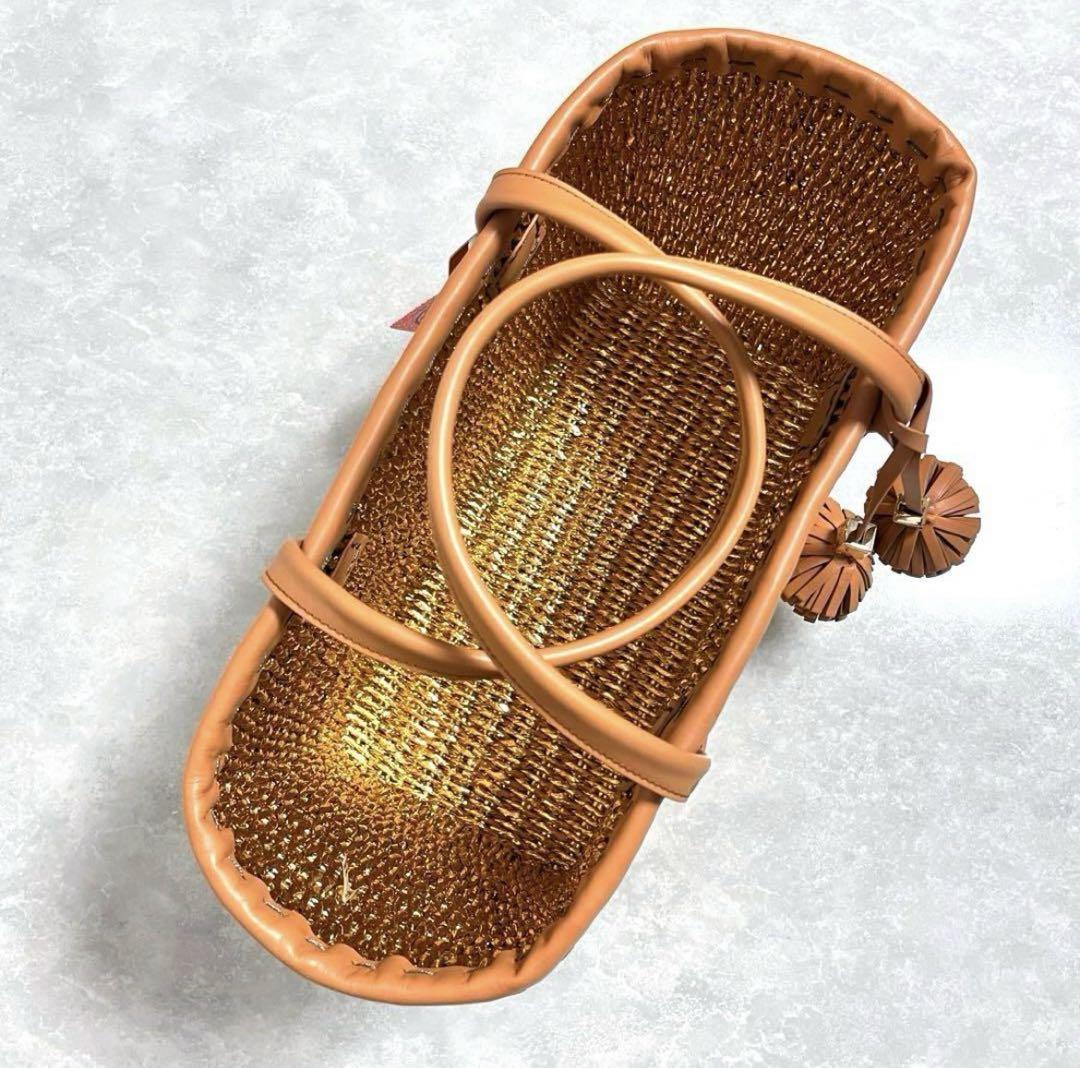 激レア✨新品・未使用❤️TORY BURCH☆トリーバーチ☆ゴールド☆かご☆トート